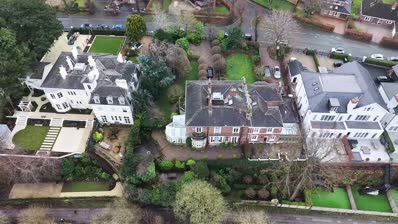 Aerial view of rural homes protected by Omnixa