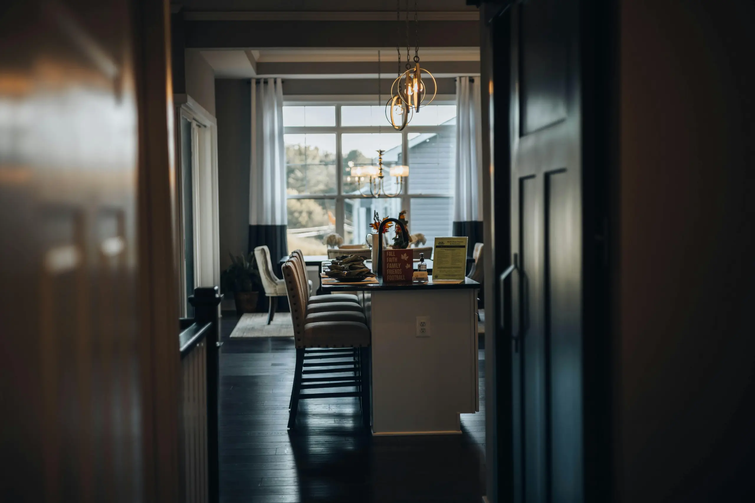 Home interior protected by an integrated security system